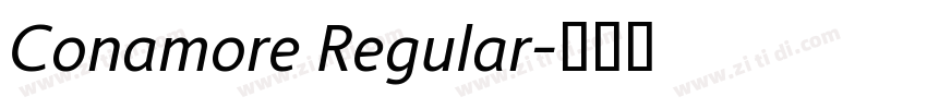 Conamore Regular字体转换